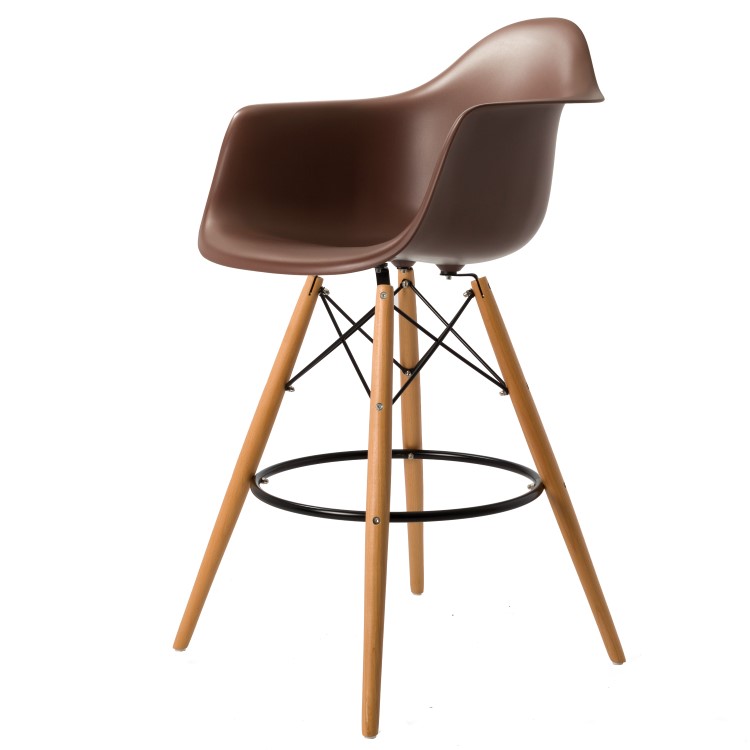 Charles Eames style, Barkruk DAW PP bruin