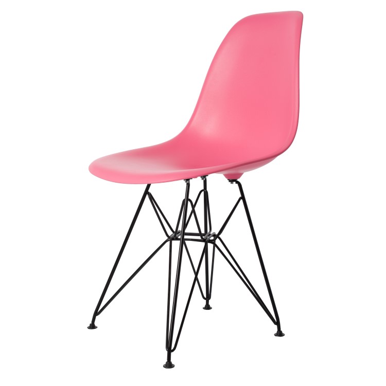 Charles Eames style, Eetkamerstoel DSR mat PP Lichtroze