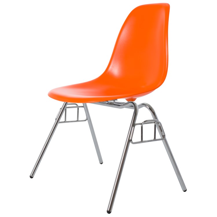 Charles Eames style, Eetkamerstoel DSS ABS oranje
