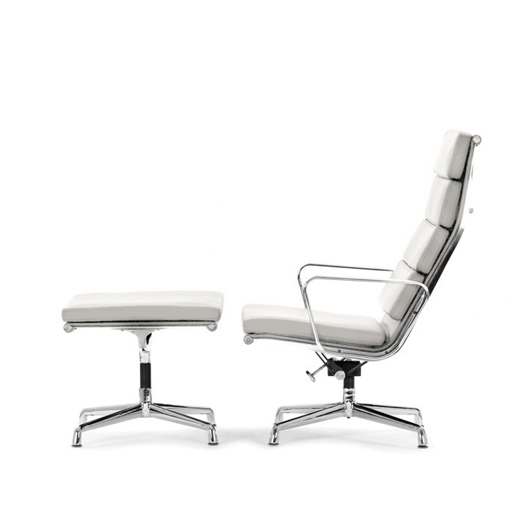 Charles Eames style, Lounge stoel EA222 wit